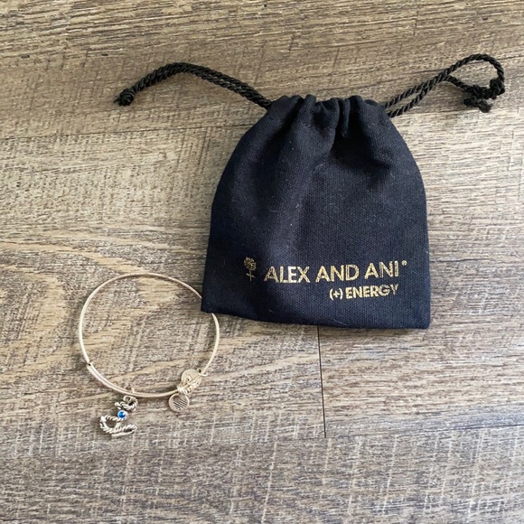 ALEX & ANI Anchor Bracelet with blue gem 💙 - Picture 1 of 2
